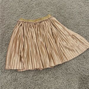Marks & Spencer UK Elegant Gold Pleated party birthday Skirt girl 4-5 yrs dress